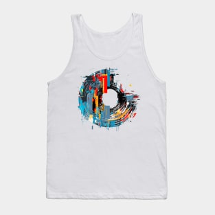 World City Circle Of Life Optimistic Fun Abstract Tank Top